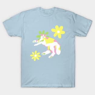 Dreaming Cat - Pastel Daisy T-Shirt